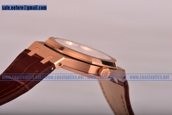 Perfect Replica Audemars Piguet Royal Oak Watch Rose Gold 15400or.oo.d088cr.01 (BP)